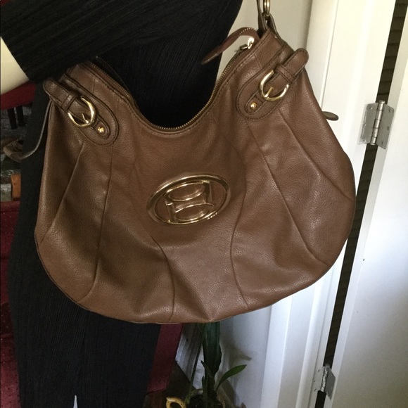 BEBE Large Brown Shoulder Bags 18x14 Inches - Picture 7 of 8